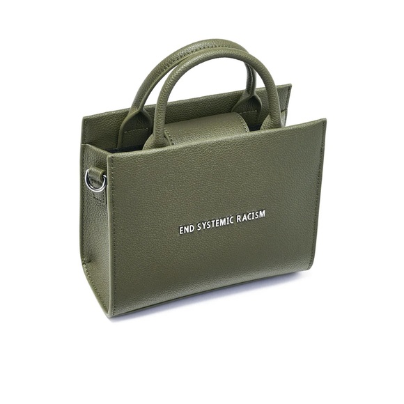 Brandon Blackwood ESR Tote- Hunter Green Recycled Leather - Picture 3 of 6